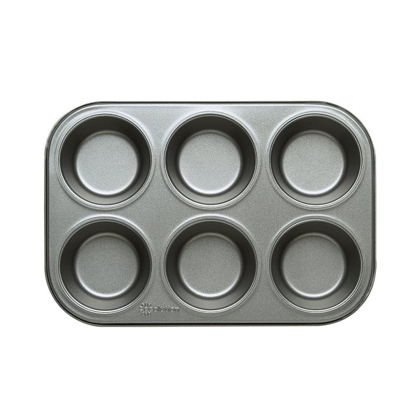 Ecolution Bakeins Cookware Non-Stick Heavy Duty Carbon Steel, 6-Cup, Gray EIGY-3806