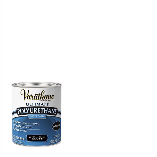 qt Rust-Oleum Brands 200041H Crystal Clear Varathane, Diamond Water-Based Interior Polyurethane, Gloss