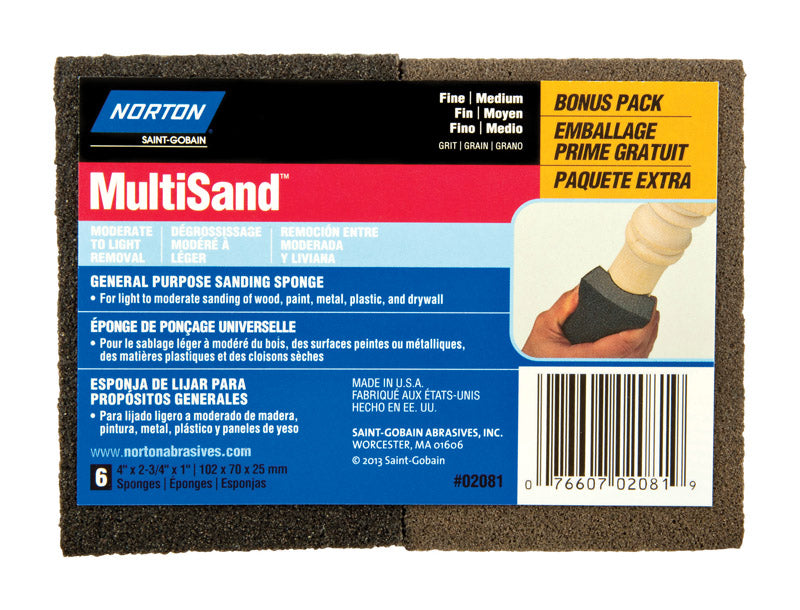 Double-Sided Sanding Sponges, 6-Pack