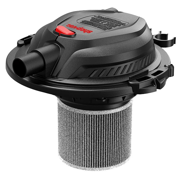 Shop-Vac 2.5 Peak HP Wet/Dry Vac Bucket Head, Fits 5 Gallon Bucket (Sold Separately), Portable Shop Vacuum, 1.25 Inch Diameter x 4 Foot Hose, 6 Foot Cord, Ideal for Jobsite, Garage, Workshop & Home 5430093
