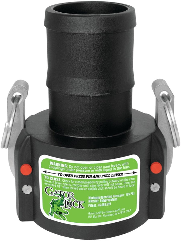 Green Leaf Coupler Cam Lock 1-1/2in Barb Glp 150 C
