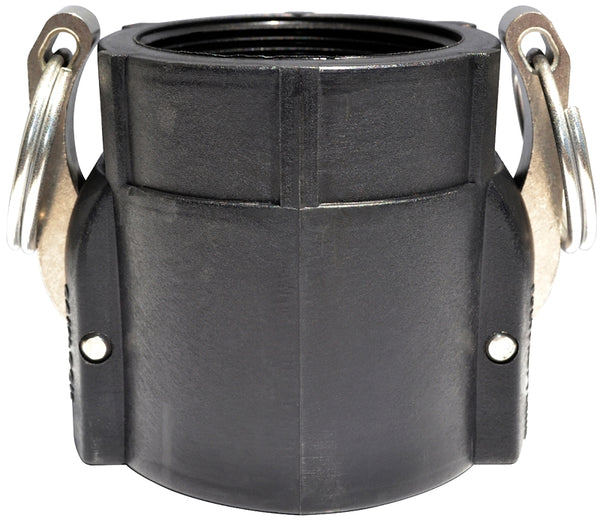 Banjo 075D Polypropylene Cam & Groove Fitting, 3/4" Female Coupler x NPT Female