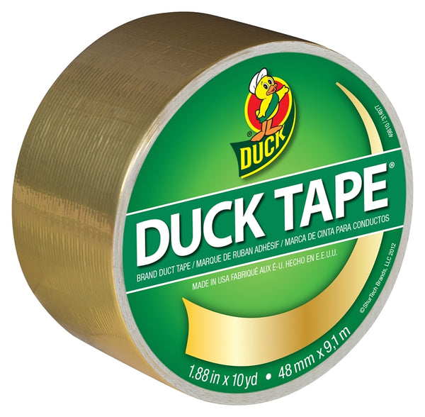 Duck 1.88 in. W x 10 yd. L Gold Solid Duct Tape 280748
