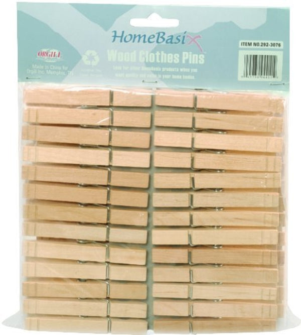Mintcraft Hea00050c-S3L Clothes Pins Wood 50pc Bag 84m