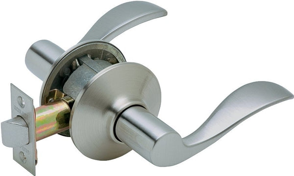 Schlage F10 ACC 619 Accent Door Lever, Hall & Closet Passage Lock, Satin Nickel