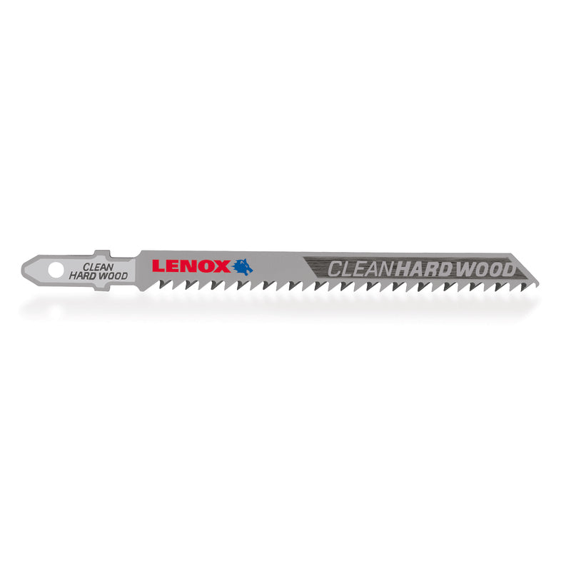 LENOX TOOLS 1990961 T-Shank Clean Wood Cutting Jig Saw Blade, 4" x 5/16" 10 TPI, 3 Pack