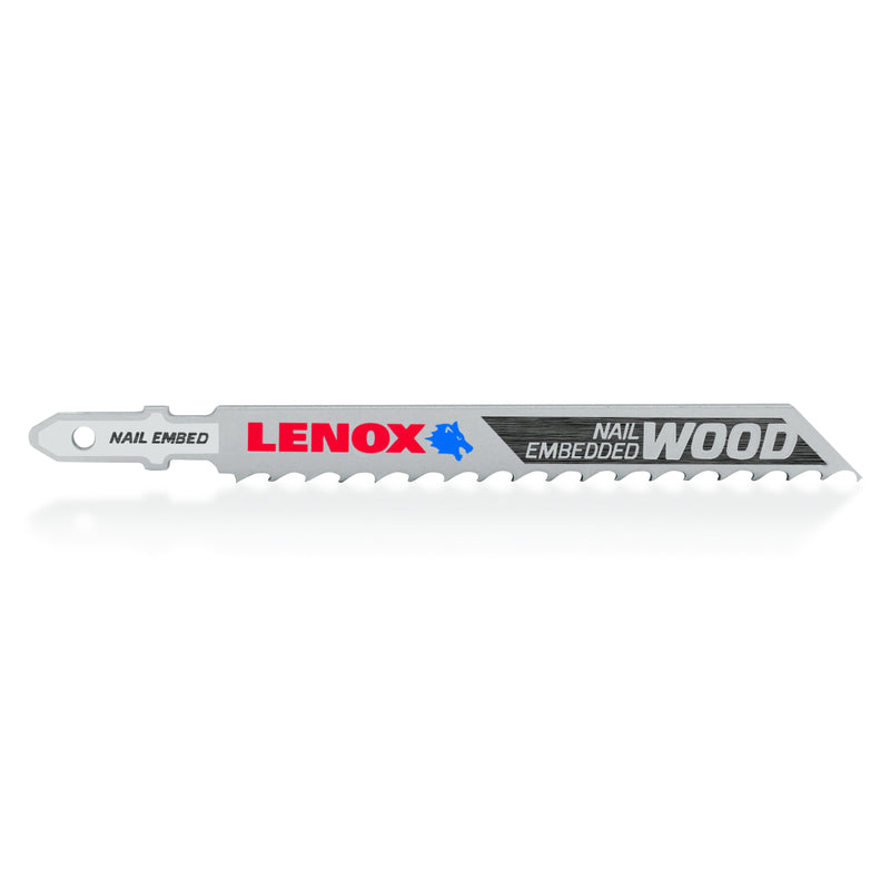 LENOX TOOLS 1991406 T-Shank General Purpose Jig Saw Blade, 4-Inch X 3/8-Inch 6 TPI, 3-Pack