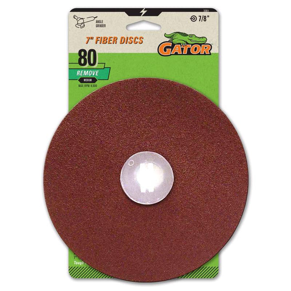 ALI INDUSTRIES 3081 80 25 CT Grit Sanding Disc, 7-Inch x 7/8-Inch, 3-Pack