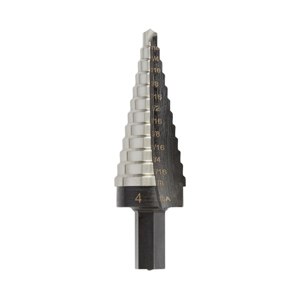 Irwin Tools Unibit-Step Drl No.4 3/16-7/8in 12 Sz-10234