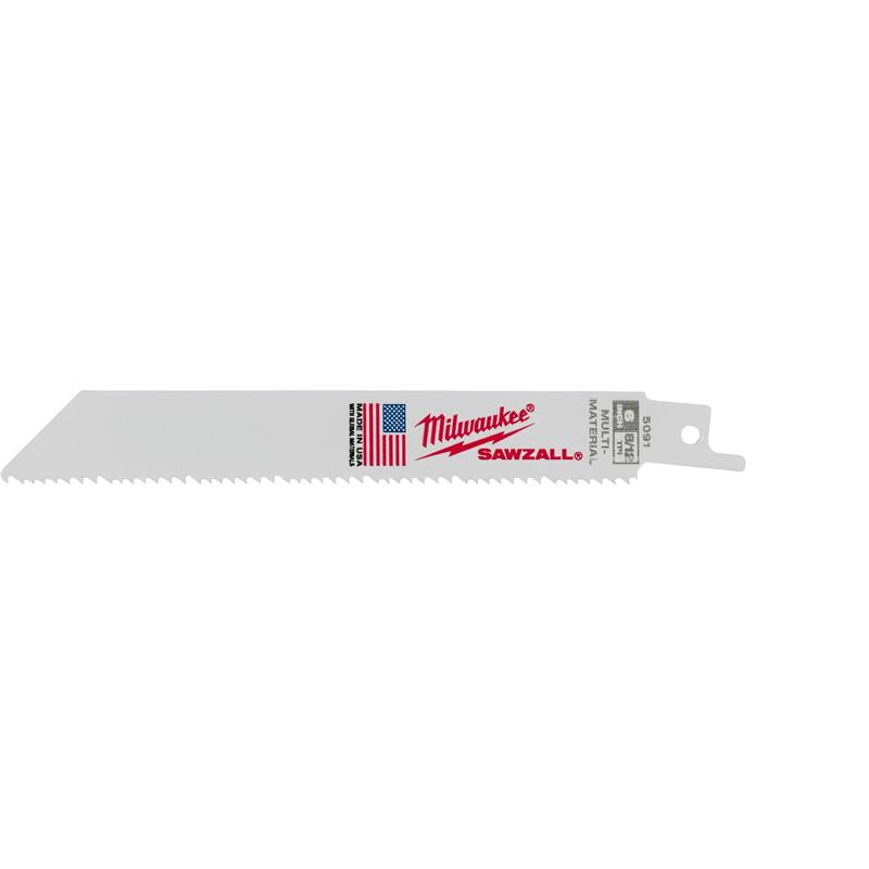 6" 8/12 TPI Super Sawzall (495-48-00-5091) Category: Reciprocating Saw Parts and Accessories