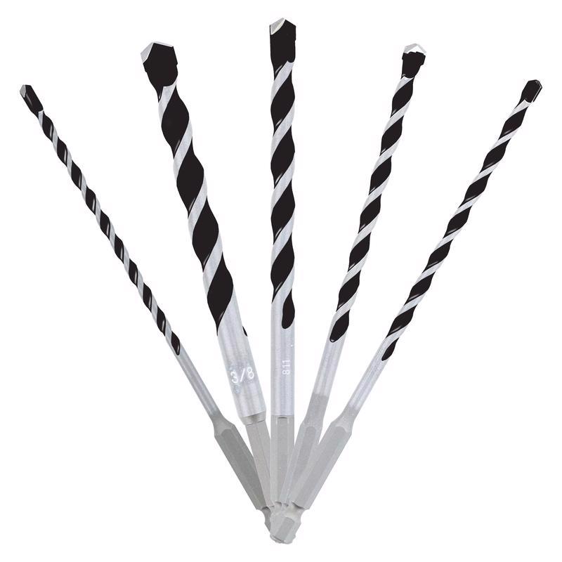 Diablo 5 pc Multi-Material Carbide Tipped Hammer Drill Bit Set (5-Piece)