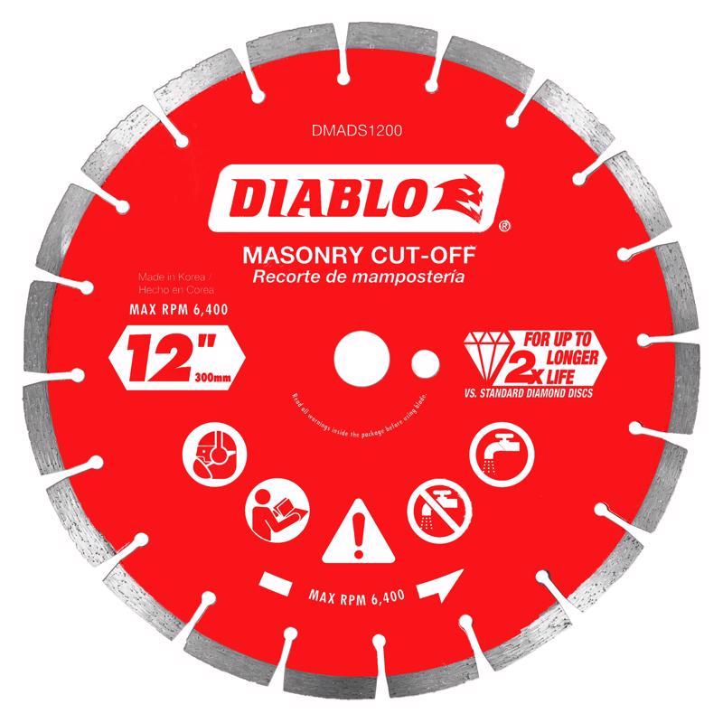 Diablo by Freud DMADS1200 12 in. Diamond Segmented Cut-Off Discs for Masonry