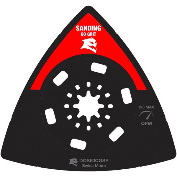 Diablo 3-1/2 in. 60-Grit Starlock Carbide Grit Oscillating Sanding Plate DOS60CGSP