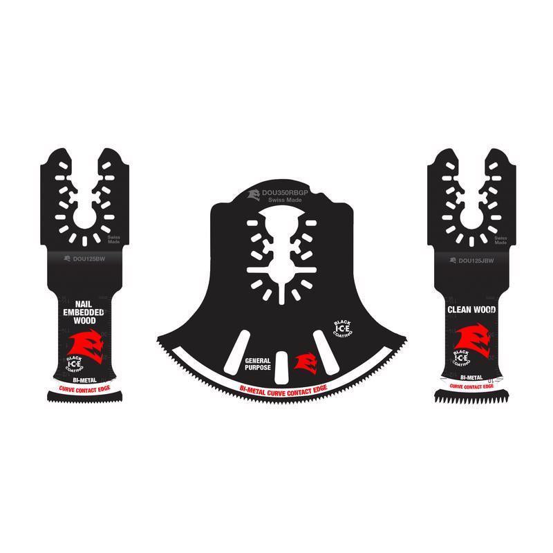 Diablo by Freud DOU3BS 3 pc Universal Fit Bi-Metal Oscillating Blade Set (3-Piece)