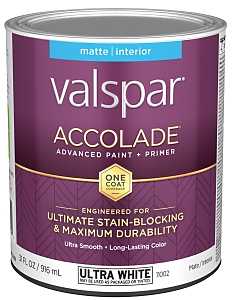 Valspar Paint&PRIMR INT MAT ULT WHT QT 028.0011002.005