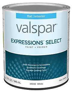 Valspar Paint&Primer INTR FLT WHT QT 028.0041000.005