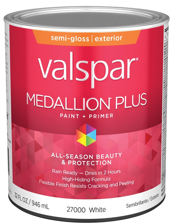 Valspar Paint&Primer EXTR SMGLS WHT QT 028.0027000.005