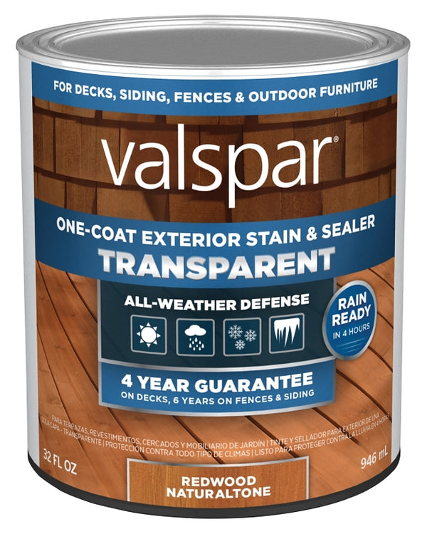 Valspar Stain&Sealer Trnsp Red Natl Qt VL1028080-14