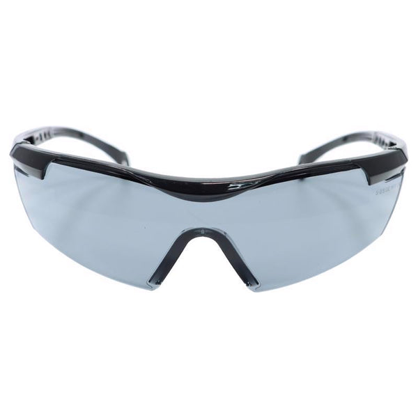 GE Safety Glasses, ANSI Z87.1, 01 Series, Anti-scratch Lens, 99.9% UV Protection, EN 166, 12 Pack (Black, Smoke Anti-fog) GE201SAF