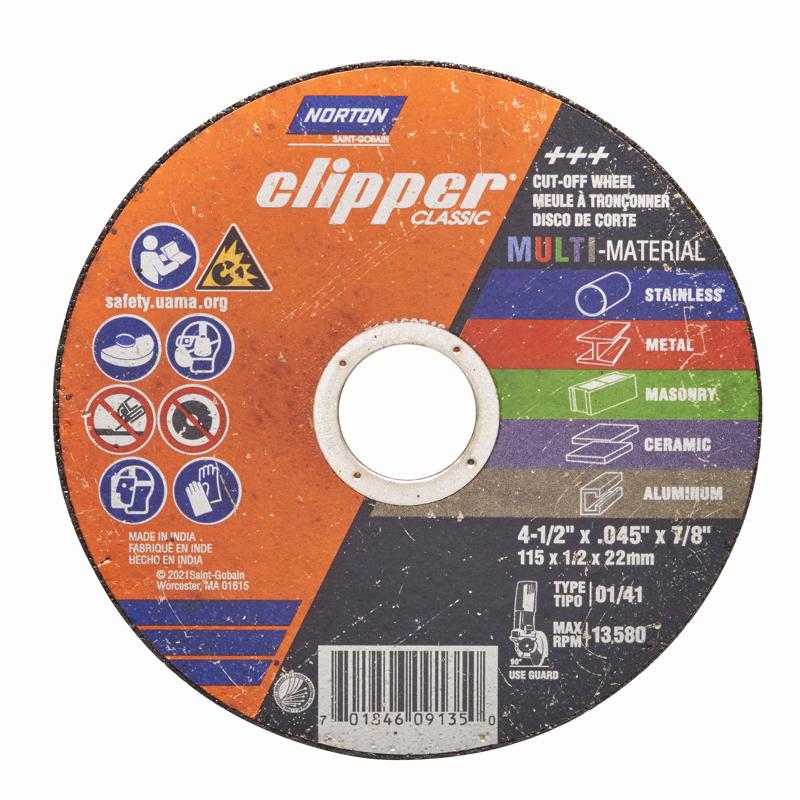 NORTON CLIPPER 70184609135 WHEEL CUTOFF 4.5IN