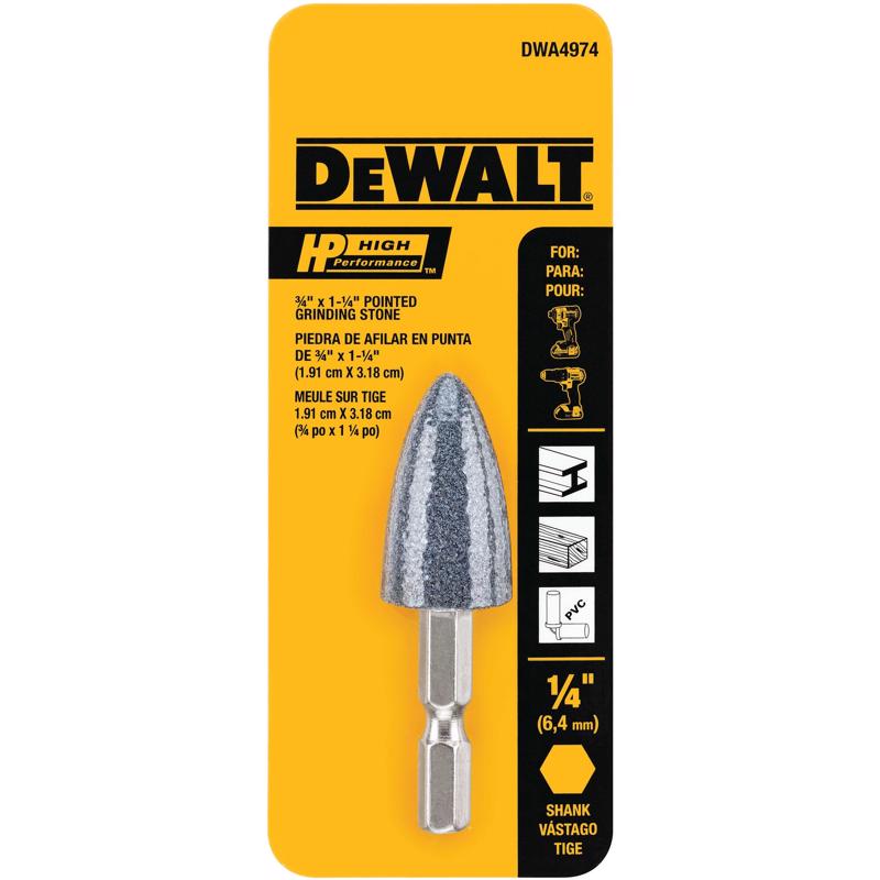 DEWALT DWA4974 Aluminum Oxide 3/4" x 1-1/4" Hp Grinding Pt