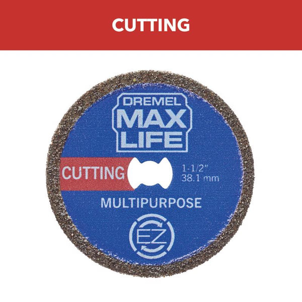 Dremel Max Life EZ545HP 1-12" (38.1mm) High Performance Diamond Wheel, Blue