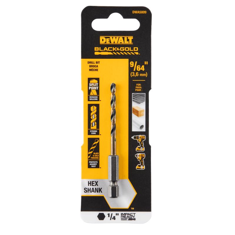9/64 BLACK AND GOLD IR DRILL BIT