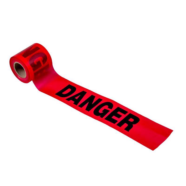 C.H. Hanson 3'' X200'X2.0 Danger(RED) Barricade Tape 15007