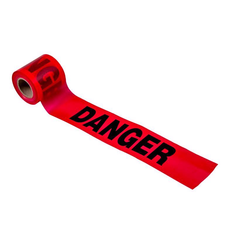 C.H. Hanson 3'' X200'X2.0 Danger(RED) Barricade Tape
