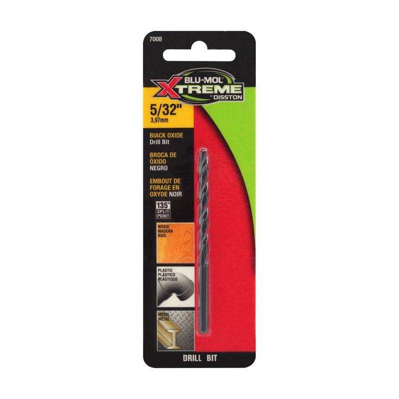 Disston E0101059 Carded Blu-Mol Black Oxide Jobber Drill Bits, Diameter 25/64-Inch