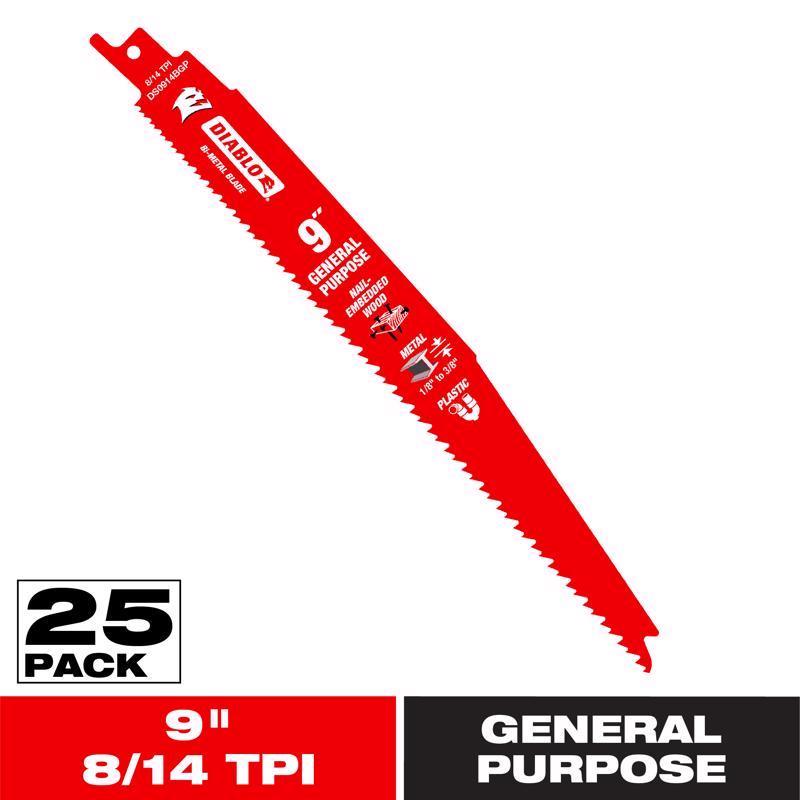 Demo Demon Bi-Metal Reciprocating Blade, 9-Inch
