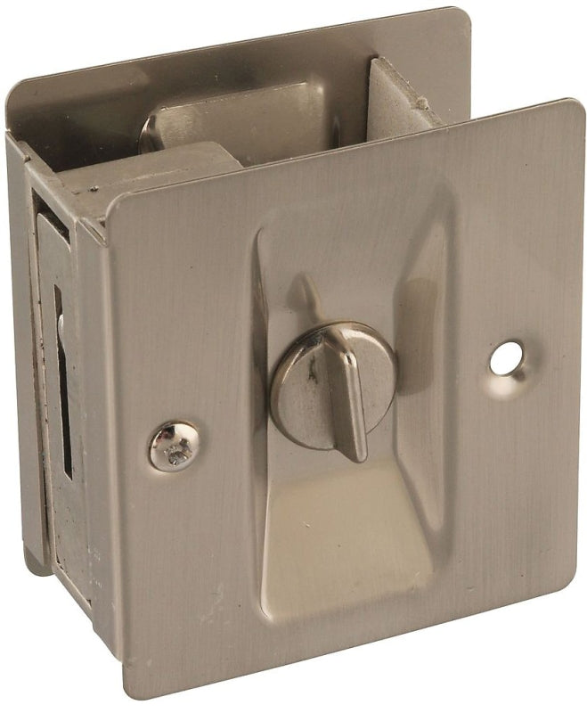 National Hardware N326-272 V1951 Pocket Door Latch in Satin Nickel