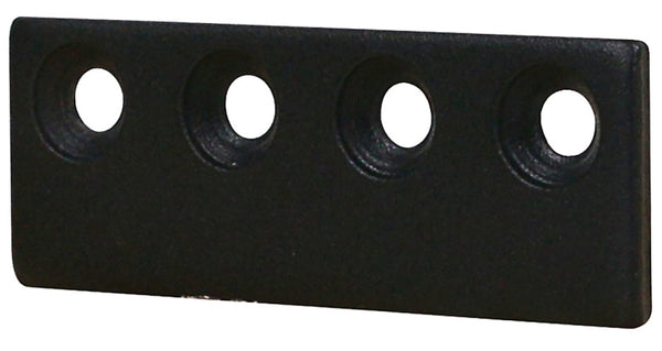 National Hardware N700-106 Interior Sliding Barn Door Hardware Connecting Adaptor, 3 1/8 in, Matte Black
