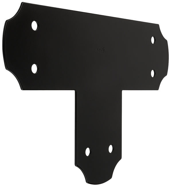 National Hardware 1163BC 5" x 17-1/2" x 11-1/4" Hartley T-Strap - Black N800-013 (3-Pack)