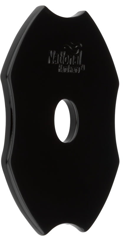 National Hardware N800-021 Decorative Washer Outdoor Reinforcement Hardware Accents Brackets and Bracers for Pergolas Gazebos and Raised Garden Beds, 3" with 9/16" Hole, Hartley Collection, Black, 40
