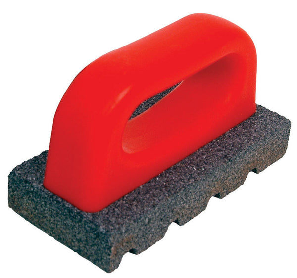Marshalltown Rub Brick, Fluted 20-Grit Silicone Carbide Surface, Concrete Tools, Masonry Tools, Clean Bricks, Dressing Down and Remove Marks from Concrete, RB192