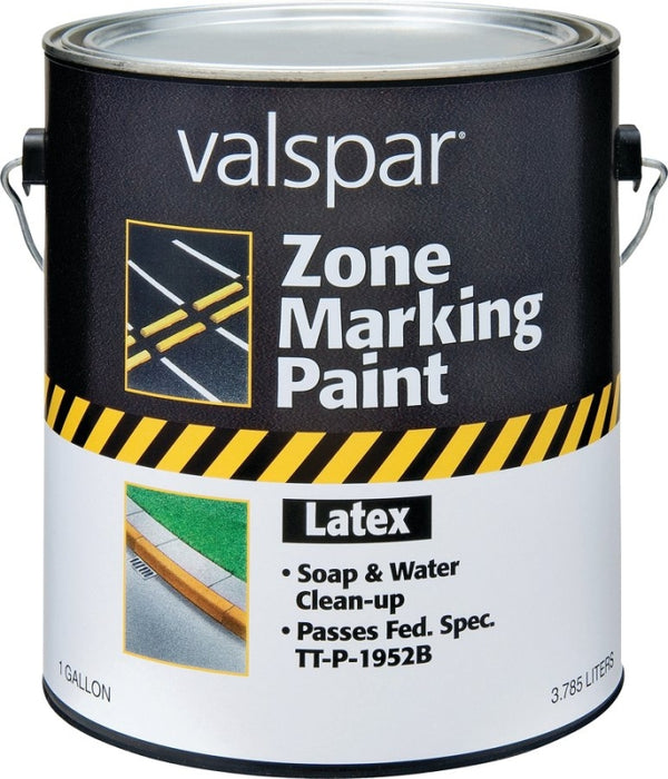 Valspar 24-135G White Latex Zone Marking Paint - 1 Gallon