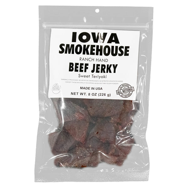 IOWA SMOKEHOUSE Ranch Hand Beef Jerky (Sweet Teriyaki, 8 oz) IS-RH8JT