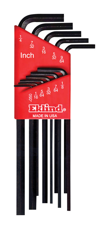 Hex-L Key Set-11pc 050''-1/4'',Long