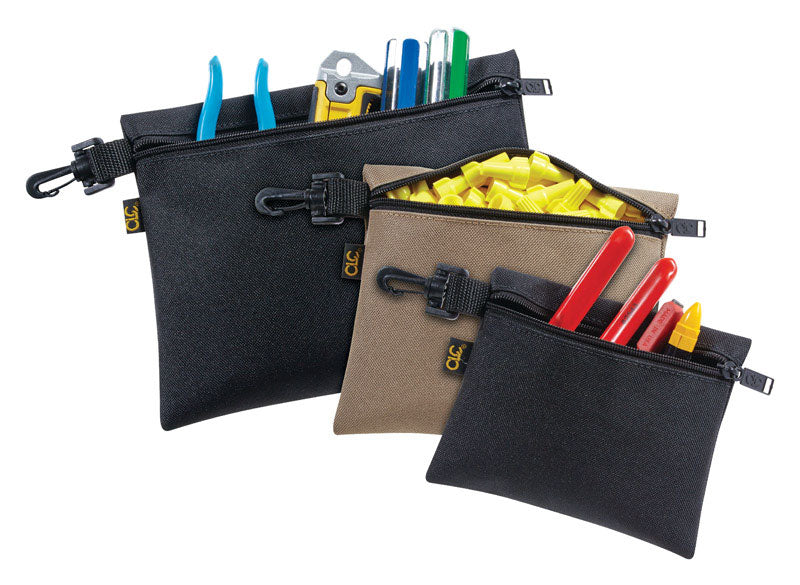 CLC Work Gear 1100 3 Multipurpose Clip On Zippered Bags Set