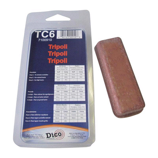 Dico Products 7100910 Tripoli Compound, Tan Brown, Small 531-TC6