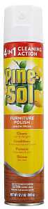Pine-Sol Furniture Polish Aerosol, Lemon Scent - Wood Furniture Polish Spray Gives You A Powerful Clean You Can Trust - 12.7 Ounce
