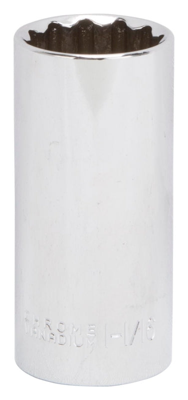 MINTCRAFT MT6528954 1/2-Inch Drive 12 Point Deep Socket, 1-1/16-Inch
