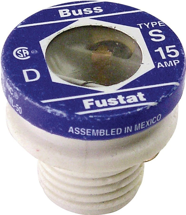 Bussman Fuse Plug Fustat 15A Cd2 BP/S-15
