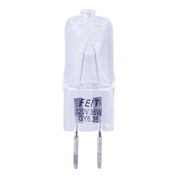 Feit Electric 35W T4 Halogen Light Bulb, Clear Quartz, 120V, 3000K Warm White, 450 Lumens, Dimmable, Bi-Pin Base, Under Cabinet, Desk Lamp, Enclosed Fixture Use, 2,000-Hour Lifetime, BPQ35T4/RP BPQ35T4/JCD/RP
