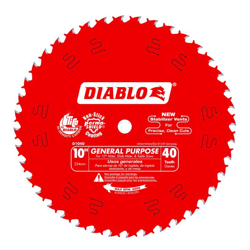 Diablo 10-Inch 40-Tooth ATB General Purpose Saw Blade