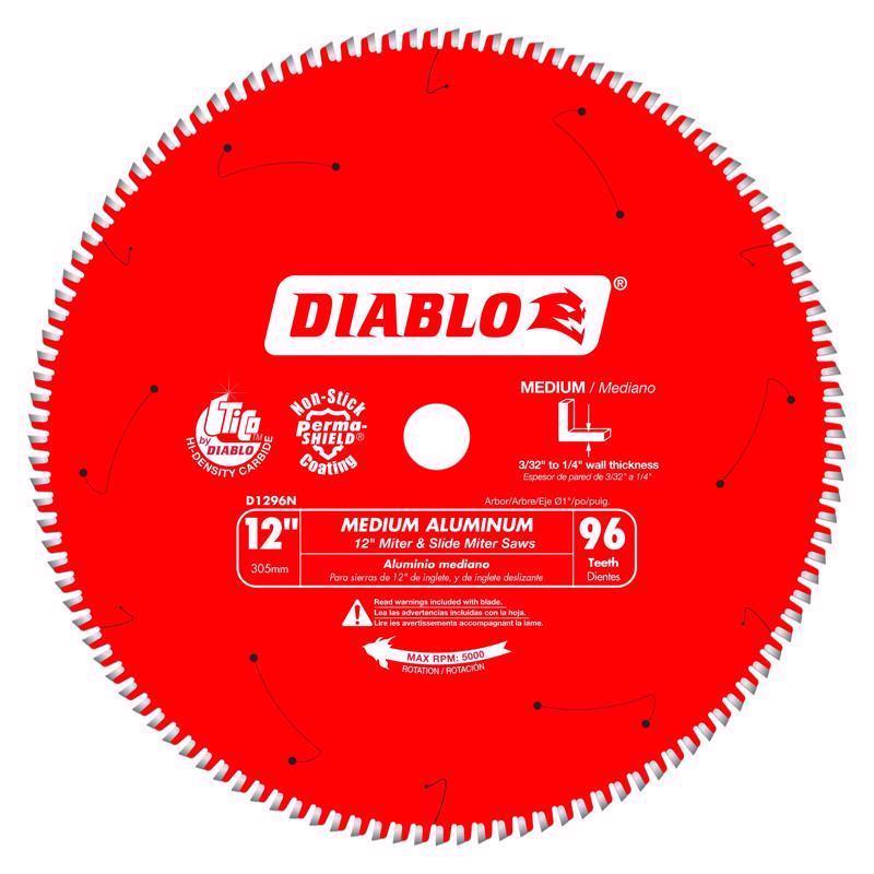 Diablo D1296N 12" 96T Diablo Non-Ferrous & Plastic Chop/Slide Miter Saw B