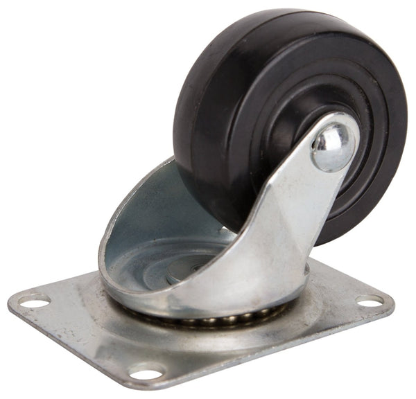 MINTCRAFT JC-H07 ProSource Heavy Duty Swivel Caster, 3 in Dia X 2.1 in W, 210 Lb, Rubber