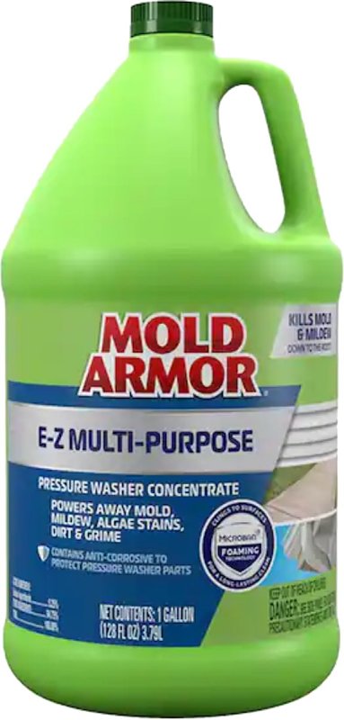 Mold Armor FG583M Multi-Purpose Pressure Wash Concentrate, Liquid, 1 gal Clear to Light Yellow
