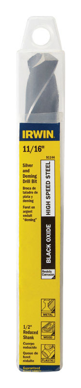 Irwin Tools 91144 11/16-Inch Black Oxide 118-Degree Silver and Deming, Pack of 3